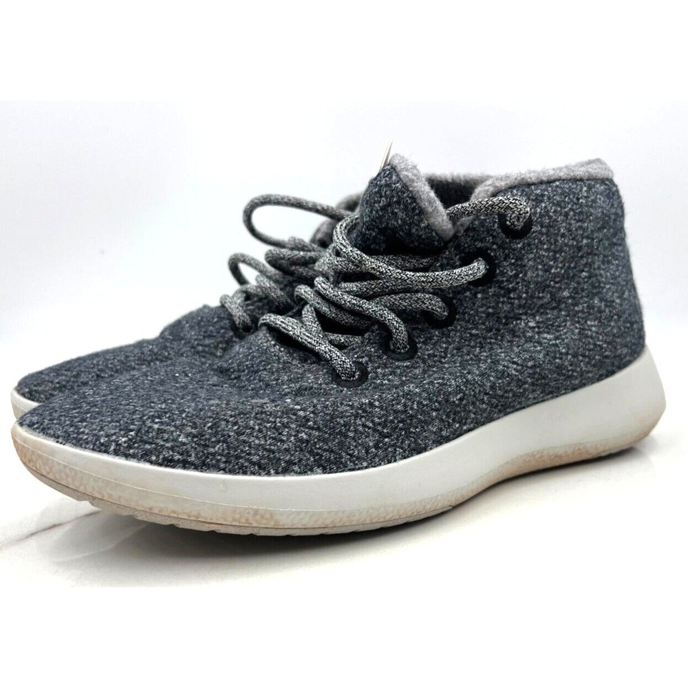 Allbirds Wool Mizzles Shoes Mens 10 Grey Charcoal High Top Sneakers WRUM1M10